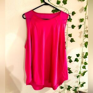 LIKE NEW LULULEMON HOT PINK TANK WOMEN’S SIZE 16